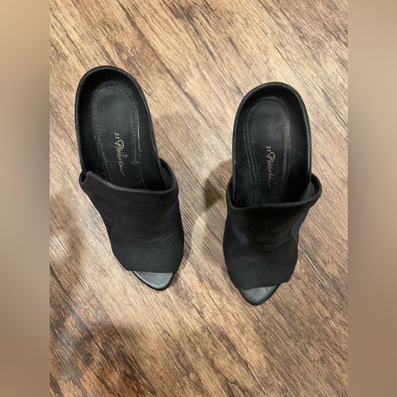 phillip lim black suede heels - Picture 2 of 6